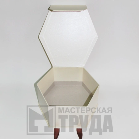 Подарочная коробка шкатулка шестигранная